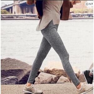 Athleta Herringbone Metro High Waisted Legging Womens M/Tall Black/Gray